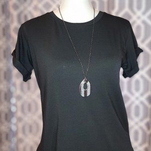 Shein Women's Cupped Sleeve Tee